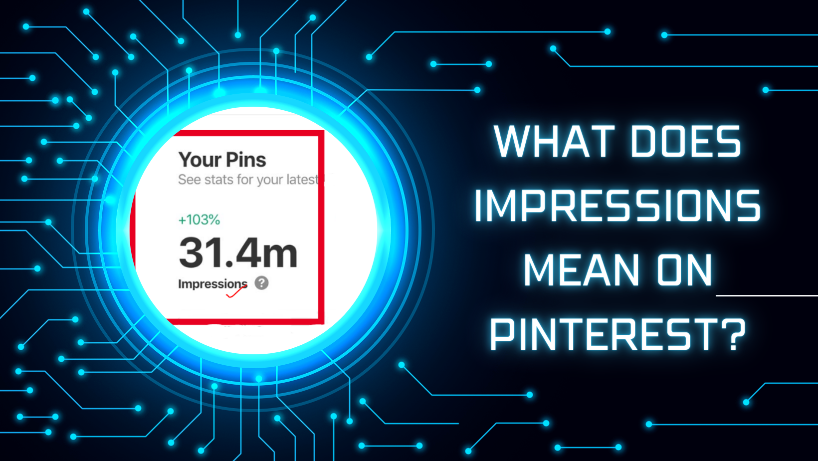 what does impressions mean on Pinterest